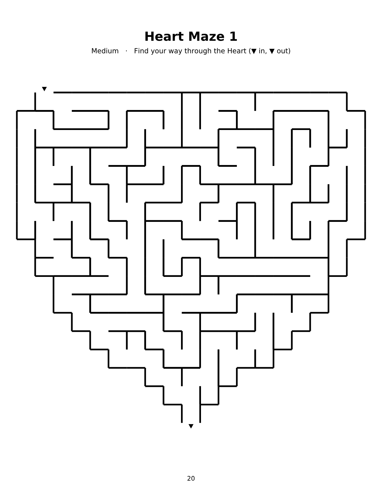 Shape Maze page